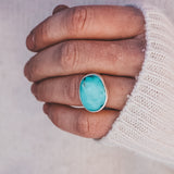 Latitude Ring - Campitos Turquoise #3, Size 7.25