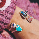Astral Cuff - Mexican Opal & Campitos Turquoise