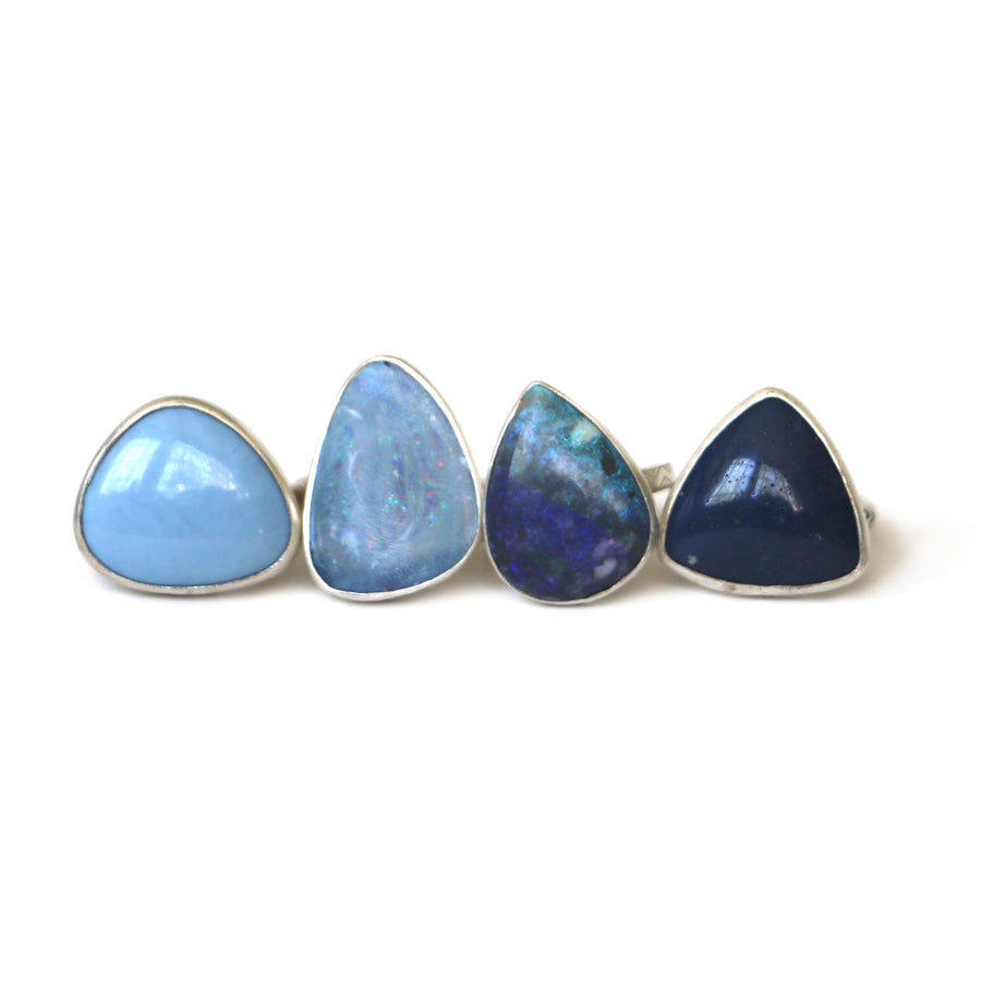 Blue Opal Ring - Size 7.5
