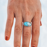 Golden Hills Turquoise Latitude Ring - Made to Finish