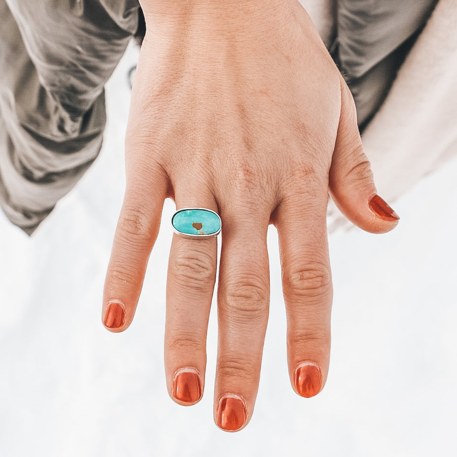 Royston Turquoise Latitude Ring - Made to Finish