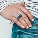 Black Buffalo Latitude Ring #1 - Size 8.5