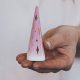 Lilac Ring Cone, 3.75" - Twinkling Stars