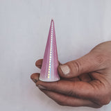 Lilac Ring Cone, 3" - Dots