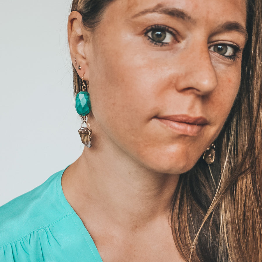 Tanya - Turquoise & Pearl
