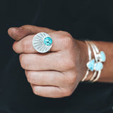 Turquoise Rising Ring #9 - Size 9