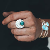 Turquoise Rising Ring #8 - Size 8