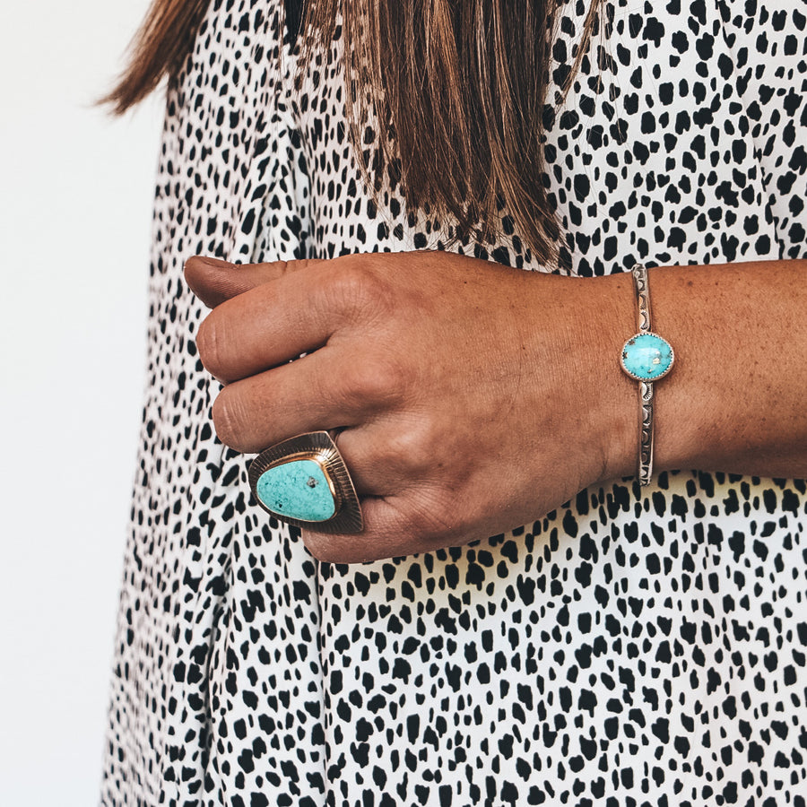 Kingman Turquoise Cuff #2