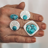 Tibetan Turquoise Ring - Size 7