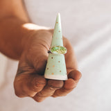 Mint Ring Cone, 3" - Dots