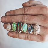 Mexican Opal Latitude Ring #3 - Size 7