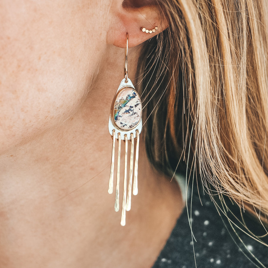 Mexican Opal Fringies #1 - Mixed Metals