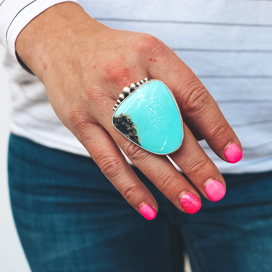 Campitos Turquoise Ring #8 - Size 8.5