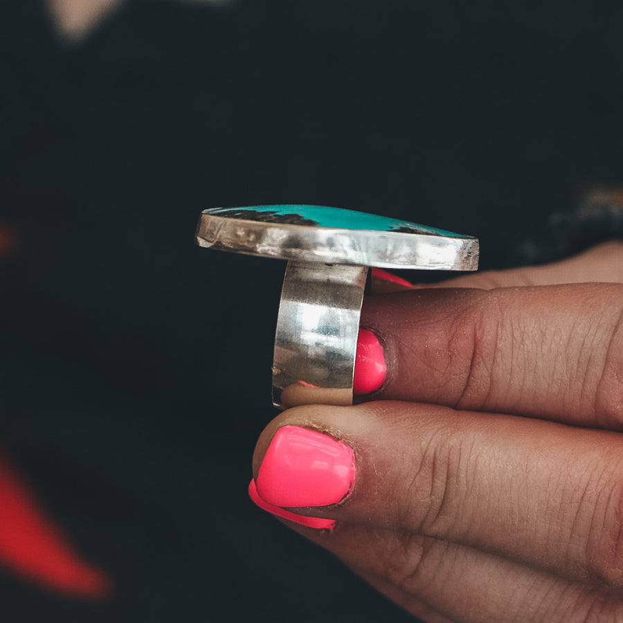 Campitos Turquoise Ring #10 - Size 8.25
