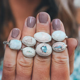 Mexican Opal Latitude Ring #7 - Size 6