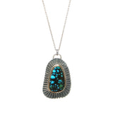 Blue Moon Turquoise Necklace #2 - Mixed Metals