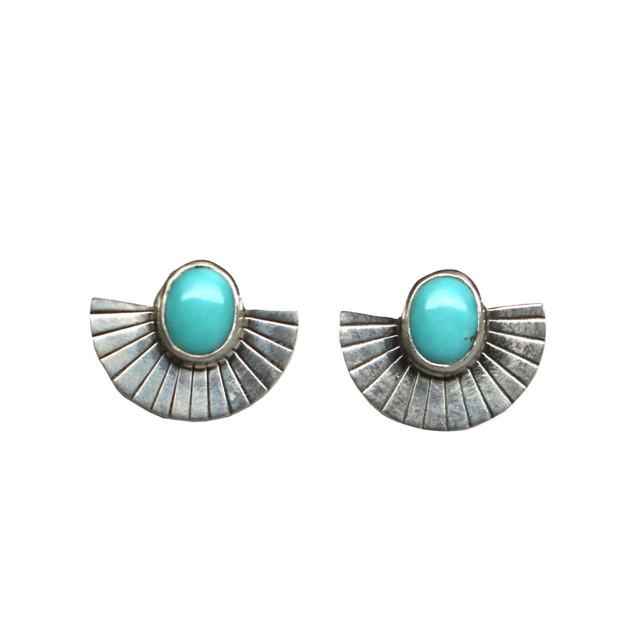 Campitos Turquoise Fan Studs #2