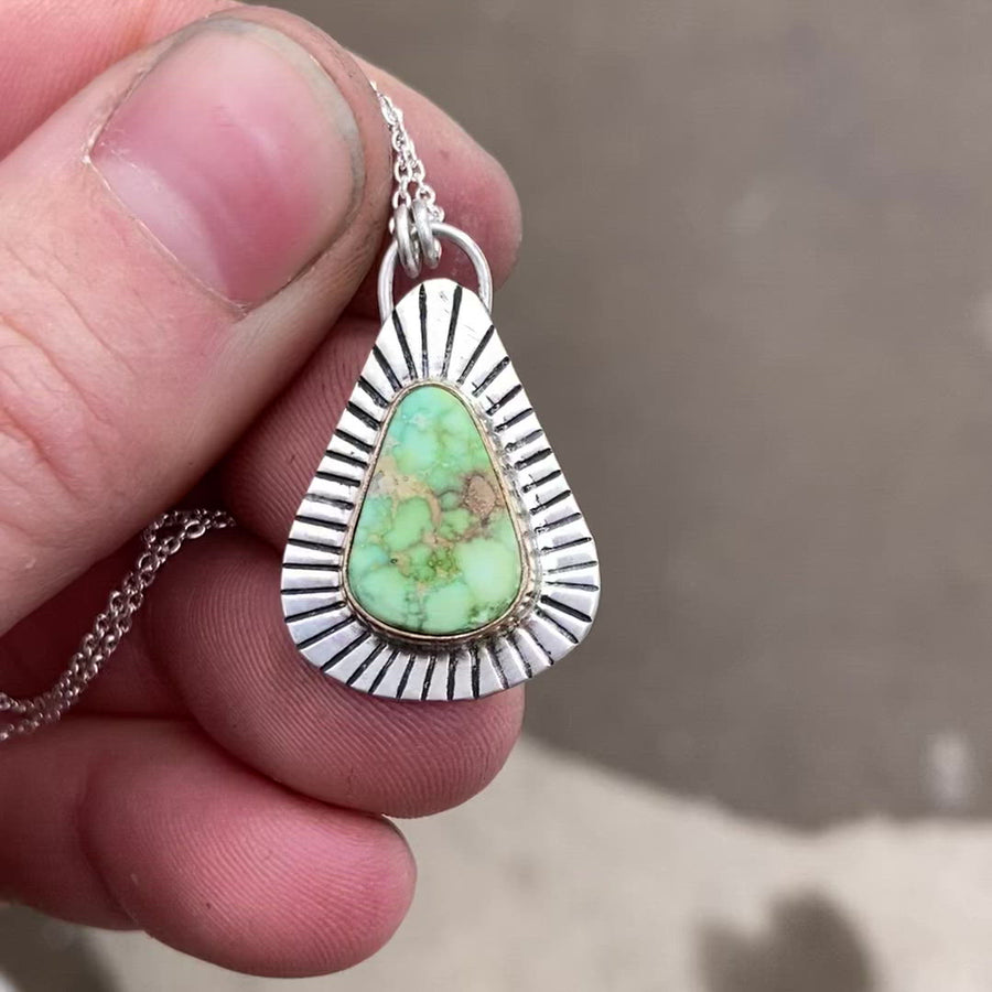 Sonoran Gold Turquoise Necklace #1, Mixed Metals