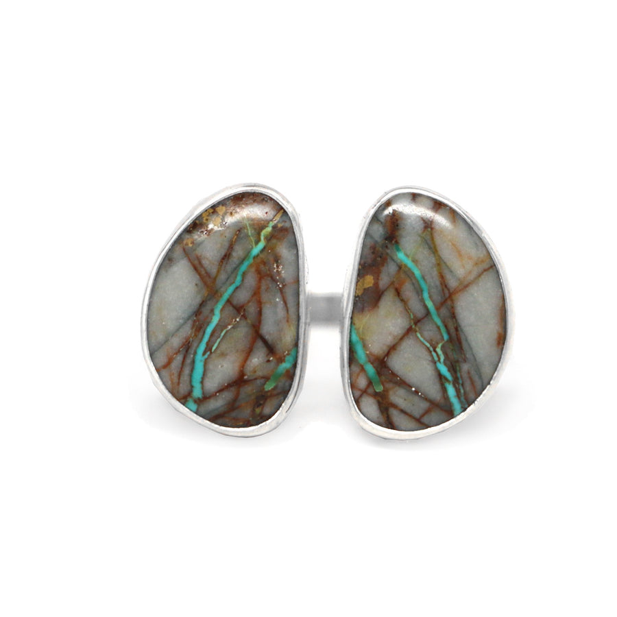 Divided and United Ring - Royston Ribbon Turquoise #1, Size 6 - 7