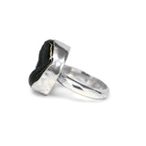 Black Druzy Ring #5 - Size 8.5