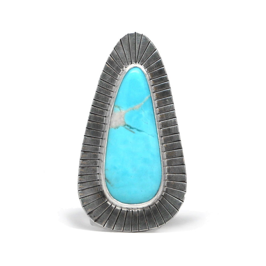 Easter Blue Sunbeam Ring - Size 9