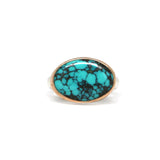 Hubei Turquoise Latitude Ring #2 - Size 7.5, Mixed Metals