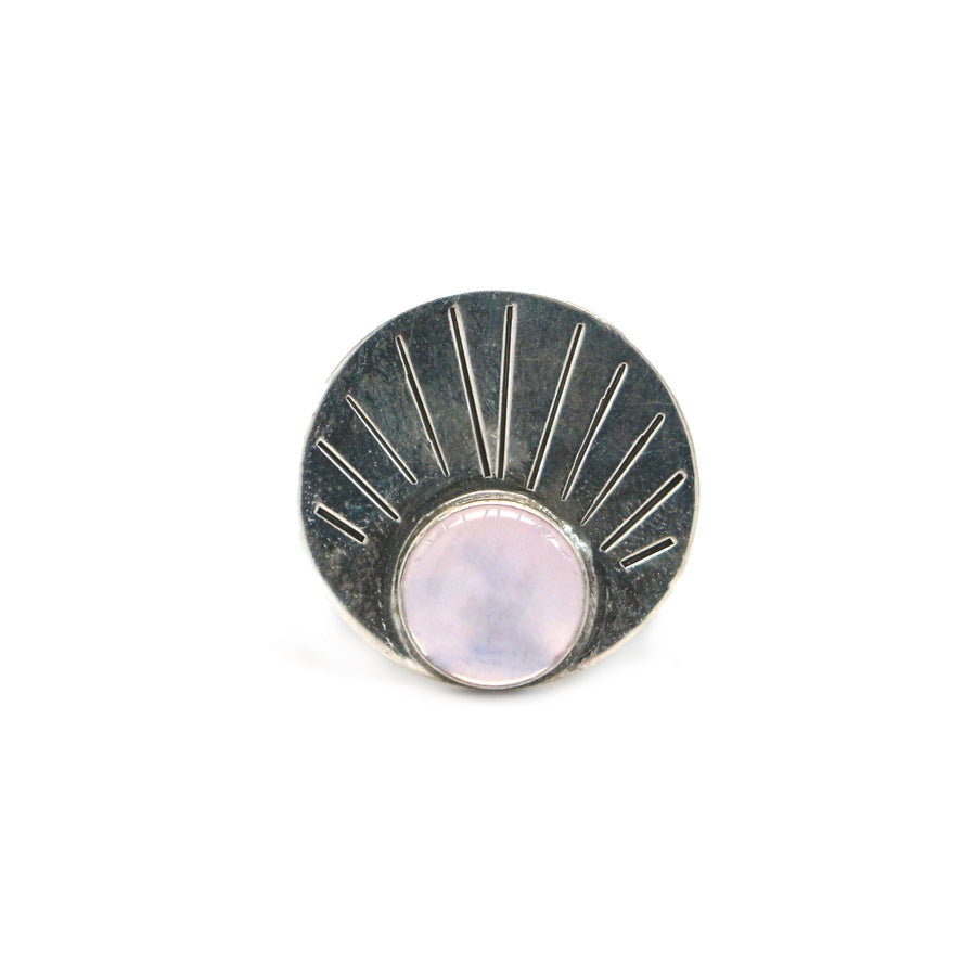 Lavender Quartz Rising Ring - Size 7