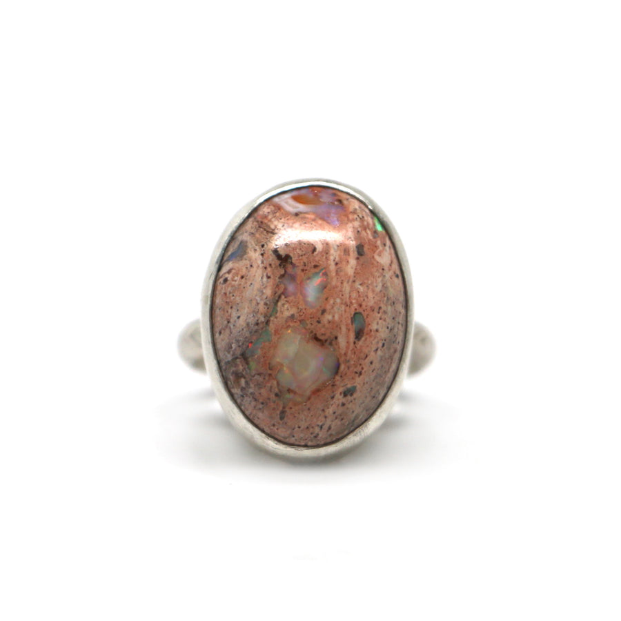 Mexican Opal Ring #1 - Size 7.5