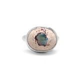 Mexican Opal Latitude Ring #9 - Size 8.25