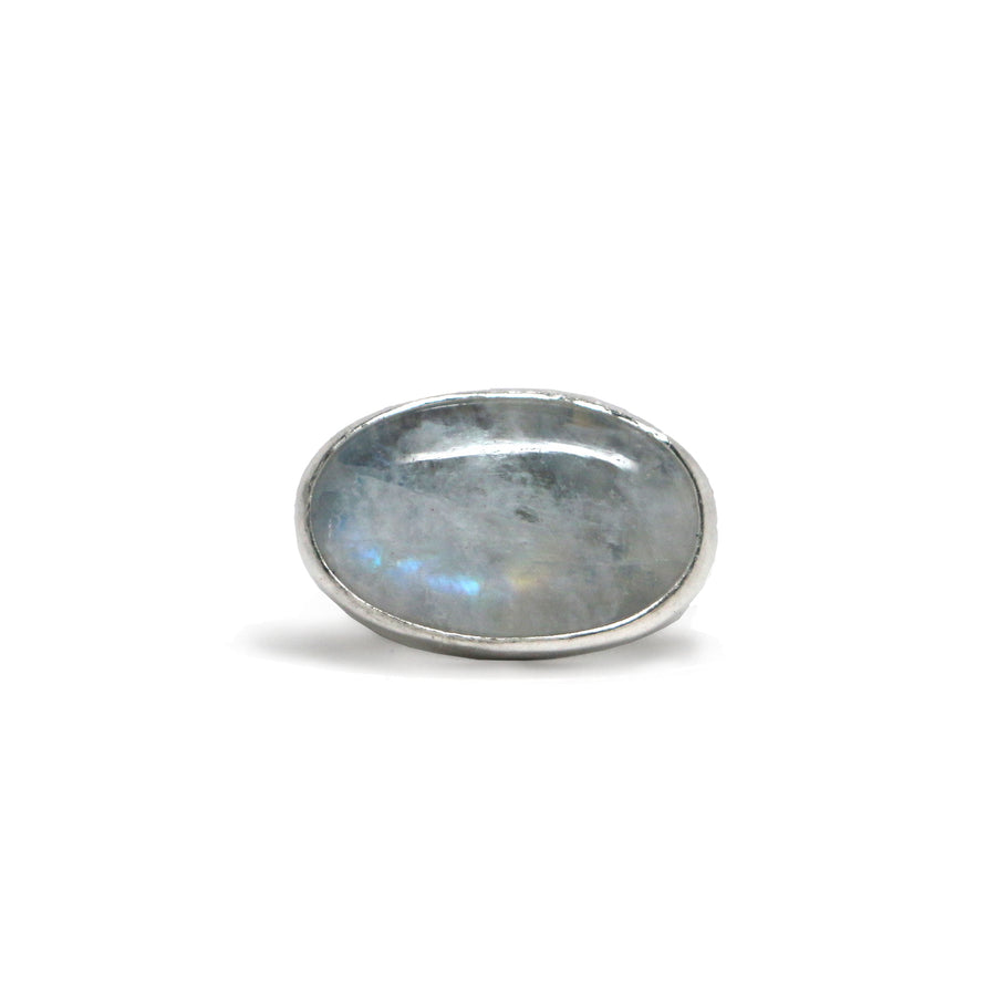 Moonstone Latitude Ring #1 - Size 6.25