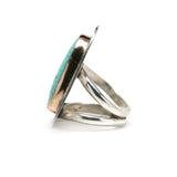 Morenci Turquoise Sunbeam Ring #1 - Size 7