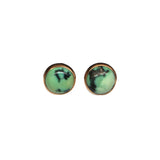 New Lander Variscite Studs - 8mm