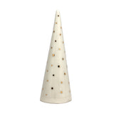 White Ring Cone, 3.75" - Dots