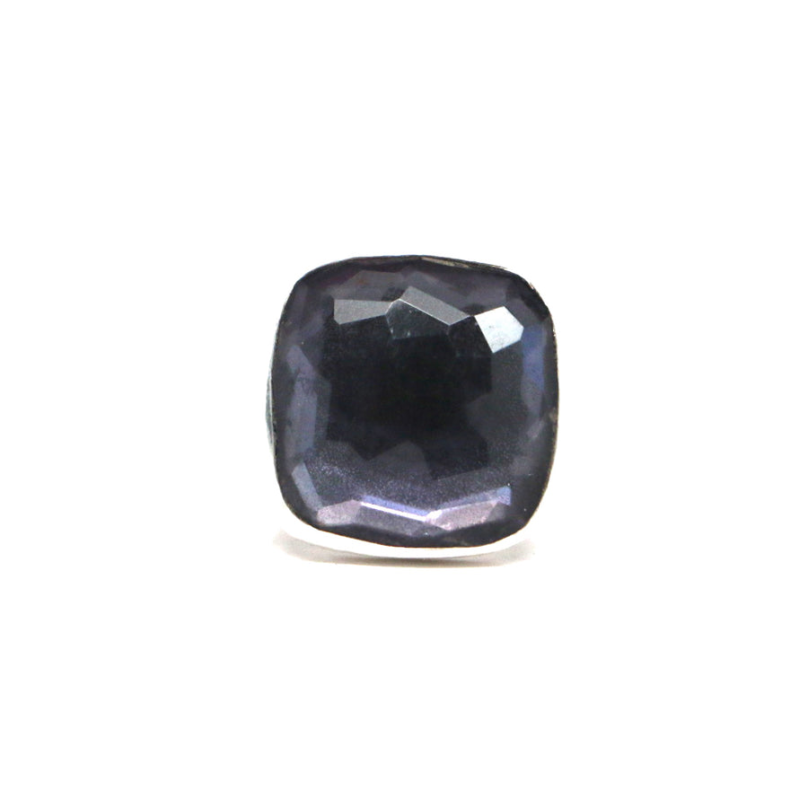 Gunmetal Amethyst Ring - Size 6 3/4