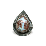 Mexican Opal Sunbeam Ring #2 - Size 8