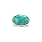 Kingman Turquoise Latitude Ring #7 - Size 6