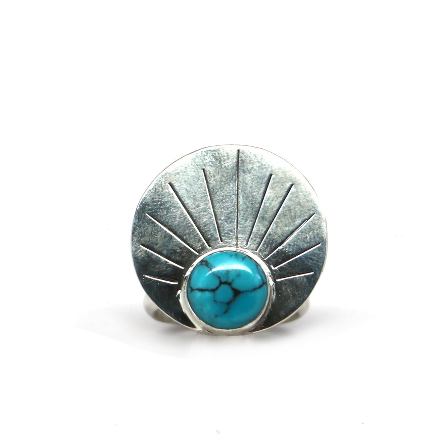 Turquoise Rising Ring #1 - Size 7.5