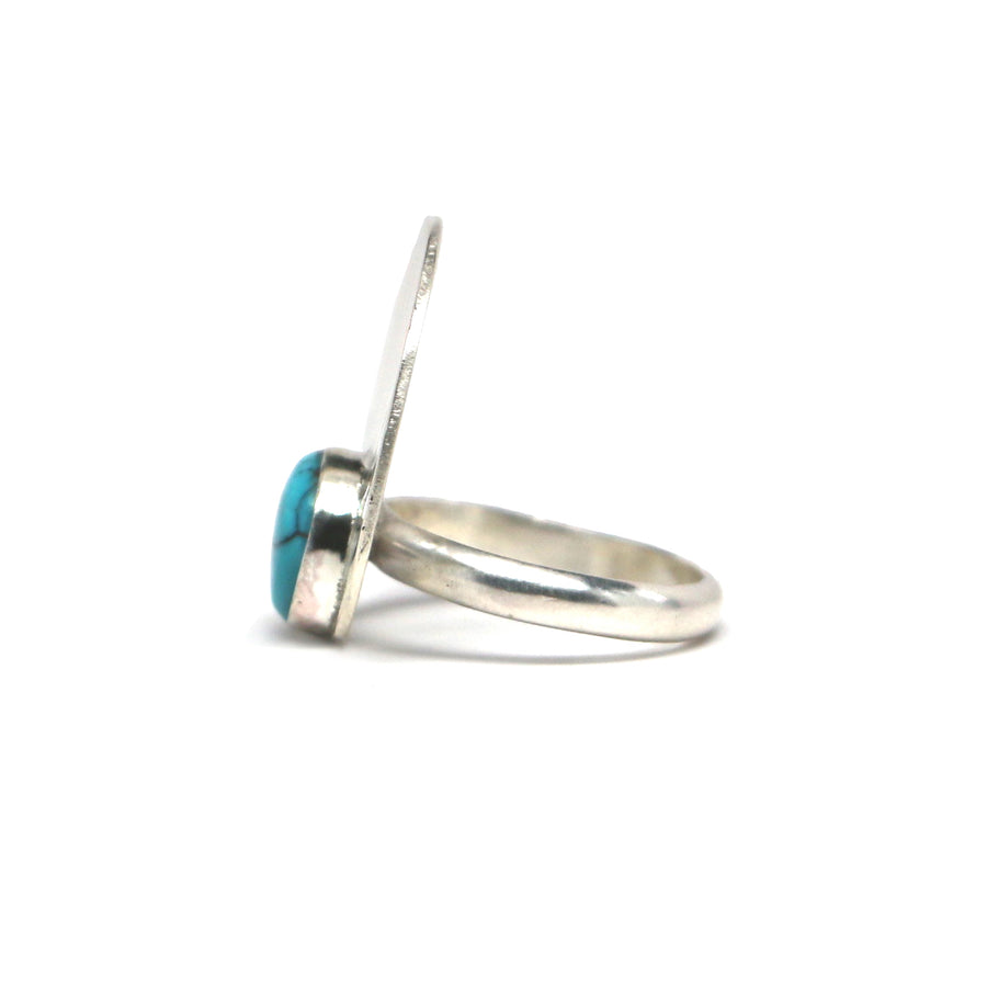 Turquoise Rising Ring #1 - Size 7.5