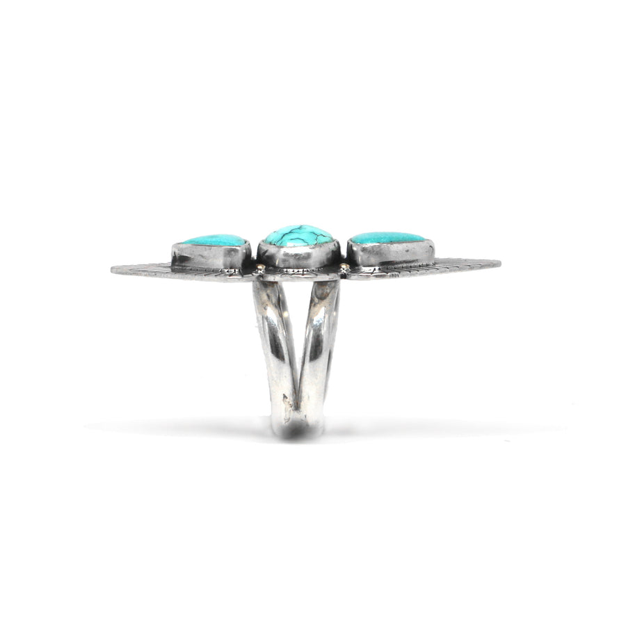Turquoise Three Sisters Ring #2 - Size 8