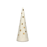 White Ring Cone, 3" - Dots